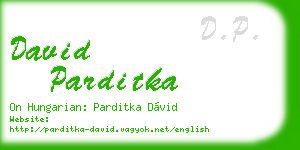 david parditka business card