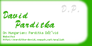 david parditka business card